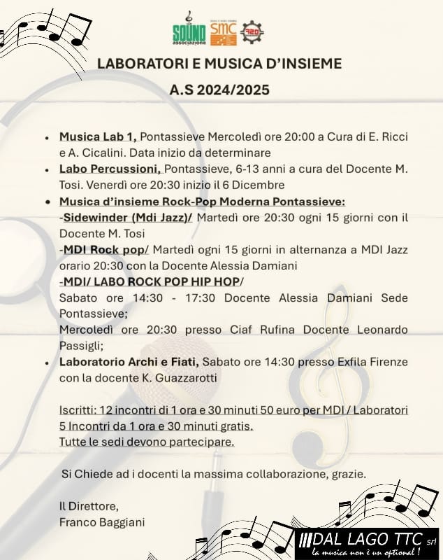 Laboratori e Musica D’Insieme